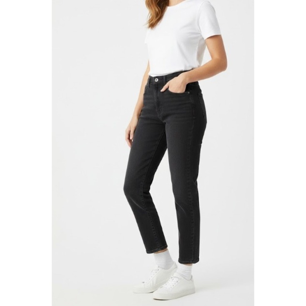 Proenza Schouler Skater Jeans Womens 28‎ Faded Black High Rise Relaxed Tapered